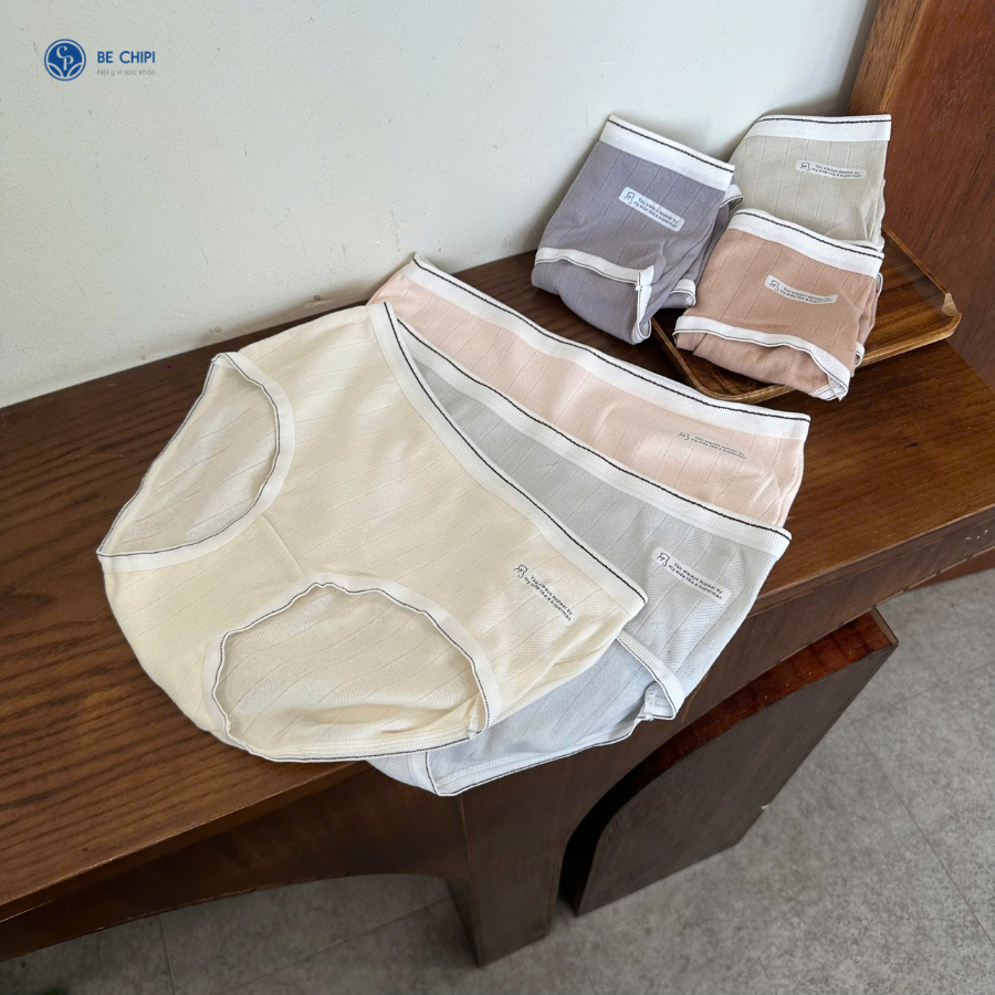 Ảnh Combo 3 Quần Lót Nữ Cotton Thông Khí Chữ Cạnh Freesize (45-60kg) QL5002 By Bechipi 2