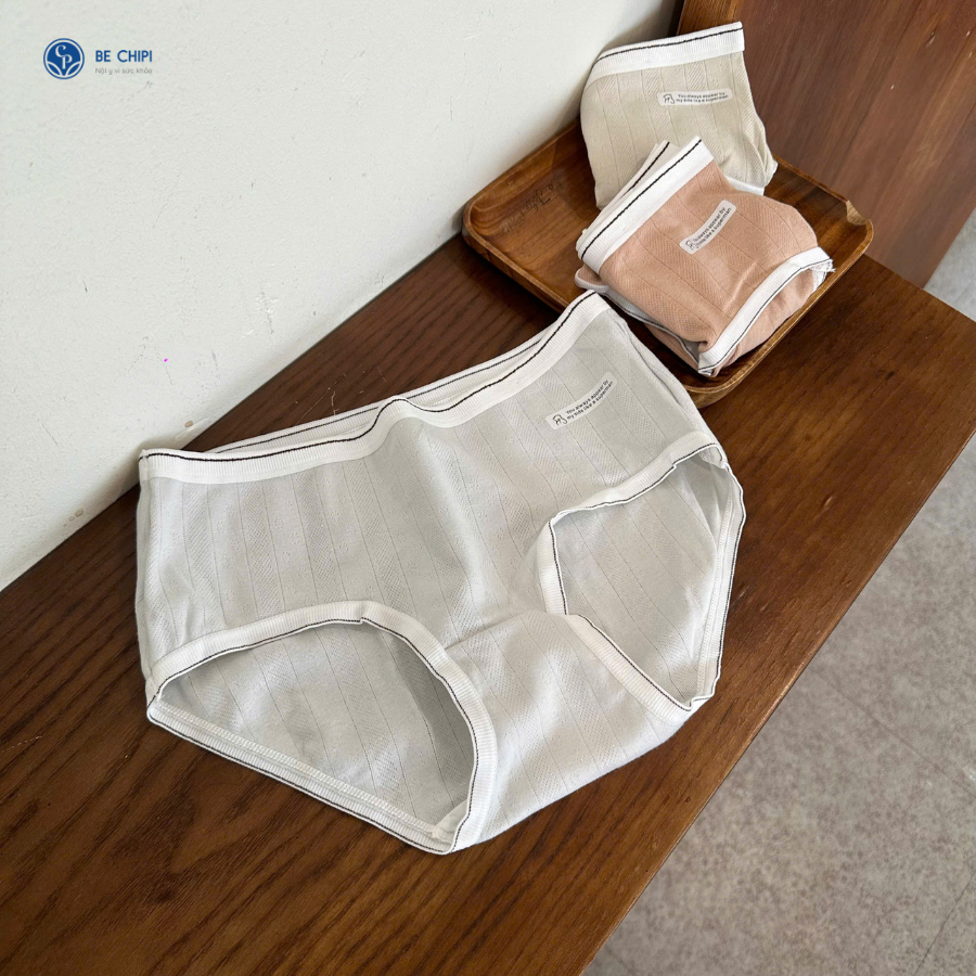 Ảnh Combo 3 Quần Lót Nữ Cotton Thông Khí Chữ Cạnh Freesize (45-60kg) QL5002 By Bechipi 3