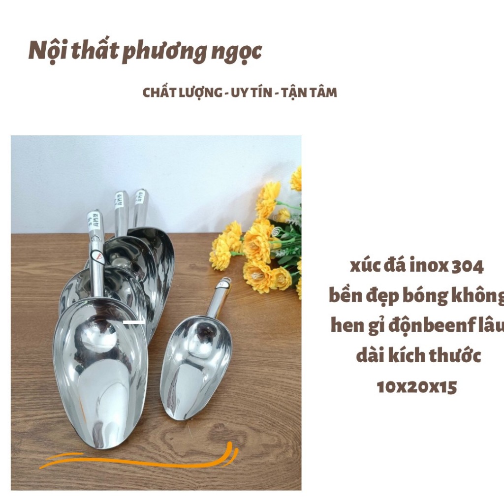 XÚC ĐÁ INOX CAO CẤP – BỀN ĐẸP, AN TOÀN, TIỆN LỢI