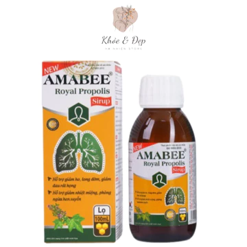 Siro Ho Keo Ong AMABEE Royal Propolis Giảm Ho, Long Đờm, Giảm Đau Rát, Khản Tiếng chai 100ml - [CHÍNH HÃNG]