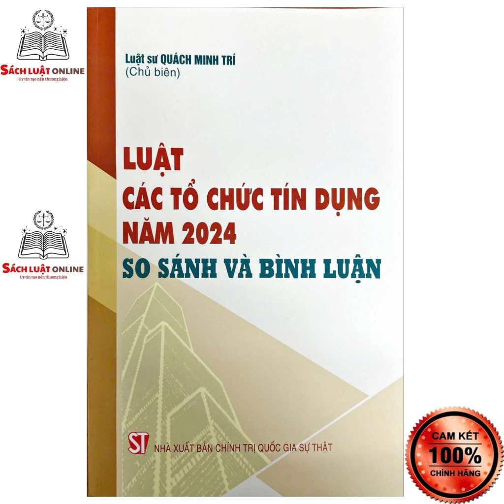 Sách - Luật các tổ chức tín dụng năm 2024 so sánh và bình luận