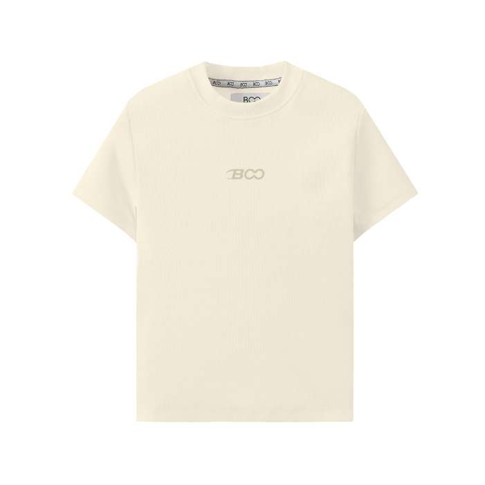 Ảnh Áo Thun BOO Babytop Fitted Thêu Logo B Essential 1