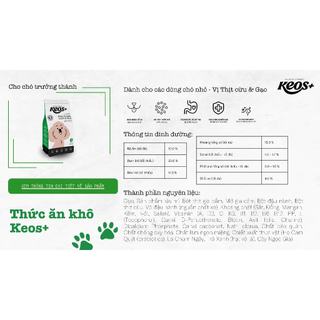 [PP CHÍNH HÃNG] [TIẾT KIỆM] COMBO 2 Hạt Keos+ cho Chó Size Nhỏ, Vị Thịt Cừu & Gạo (3kg) – KM SỐC! LÊN ĐƠN LÀ CÓ Q