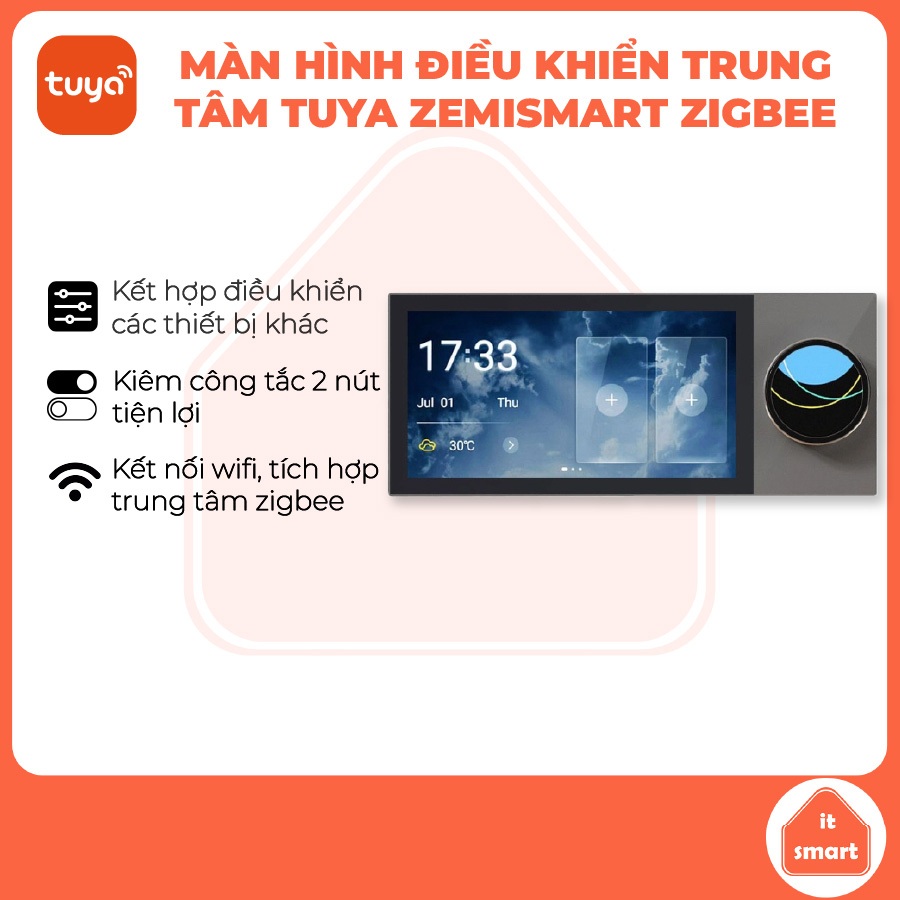 Màn hình trung tâm Zigbee Zemismart