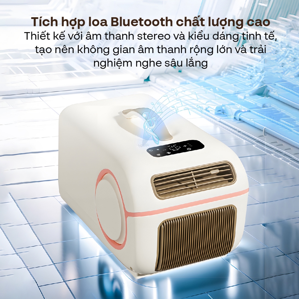 Điều hòa di động Nhập Khẩu FUJIHOME PAC05, Máy lạnh Mini làm lạnh hút ẩm quạt mát - điều khiển cảm ứng