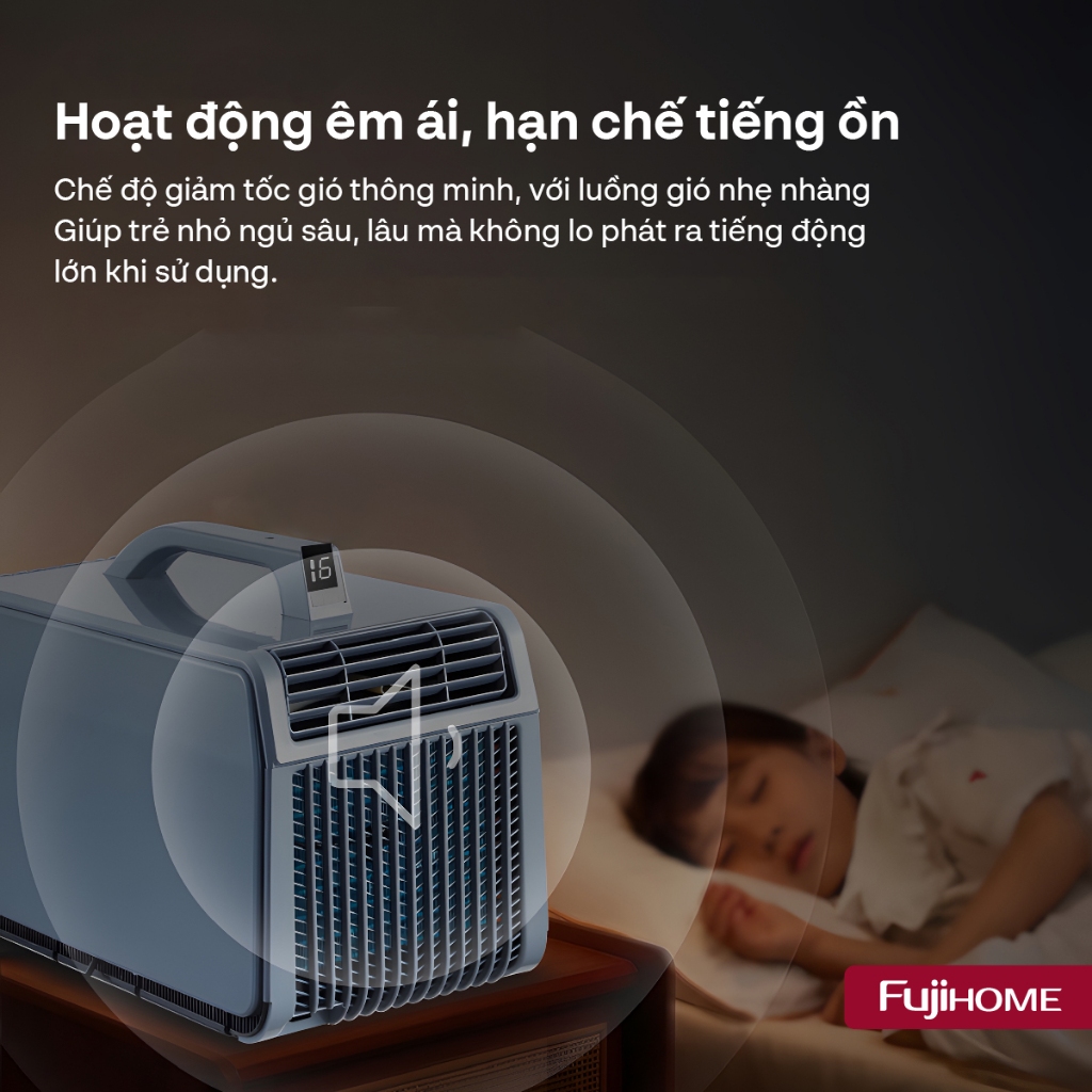 Máy điều hòa Mini Nhập Khẩu FUJIHOME PAC06-PRO, Điều hòa không khí di động Inverter - Kết nối bluetooth