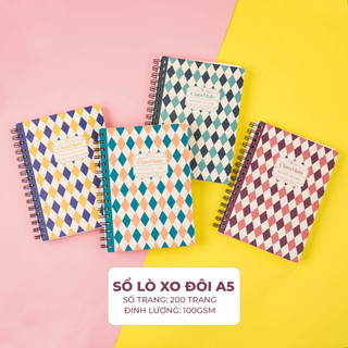 Sổ Lò Xo Kẻ Ngang 200 Trang 100gsm CLASSMATE,  Sổ Lò Xo Bìa Cứng A5/B5 Giấy Không Thấm Mực Dùng Ghi Chép 20-047A5/B5