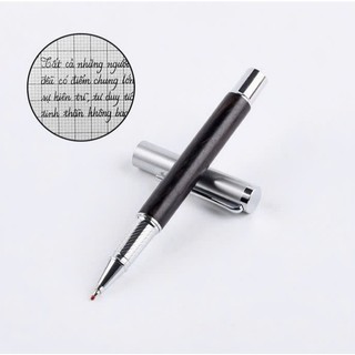 Bút Bi Ký Cao Cấp Bằng gỗ Teak, gỗ Hồng Đàn, gỗ Đàn Hương Tím [Tặng Hộp+Túi+Ngòi]
