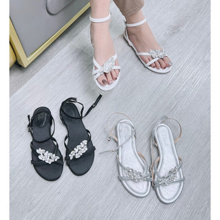 Sandal Quai Chéo Đá Hạt Gạo Bling Bling MA Shoes D4755 – Lấp Lánh Tinh Tế, Êm Chân Từng Bước