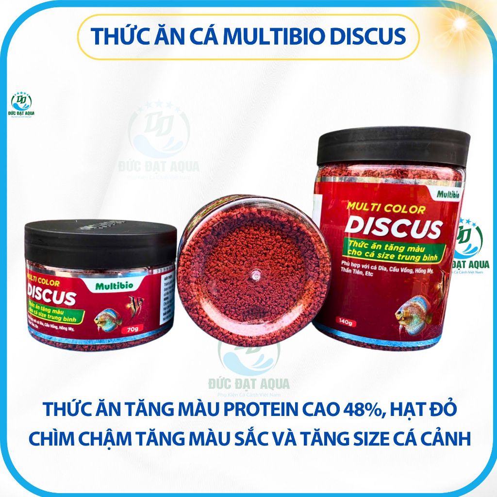 Thức ăn cá Multi Color DISCUS cám cá tăng màu sắc và tăng size cá cảnh 2