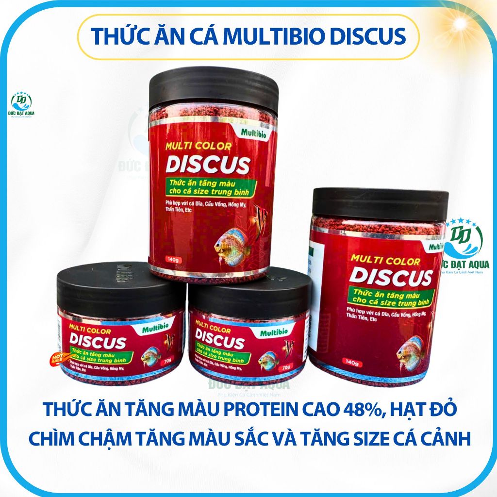 Thức ăn cá Multi Color DISCUS cám cá tăng màu sắc và tăng size cá cảnh 5