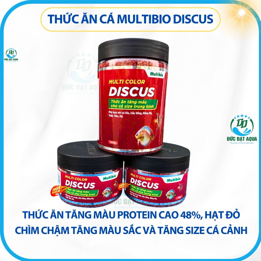 Thức ăn cá Multi Color DISCUS cám cá tăng màu sắc và tăng size cá cảnh 3