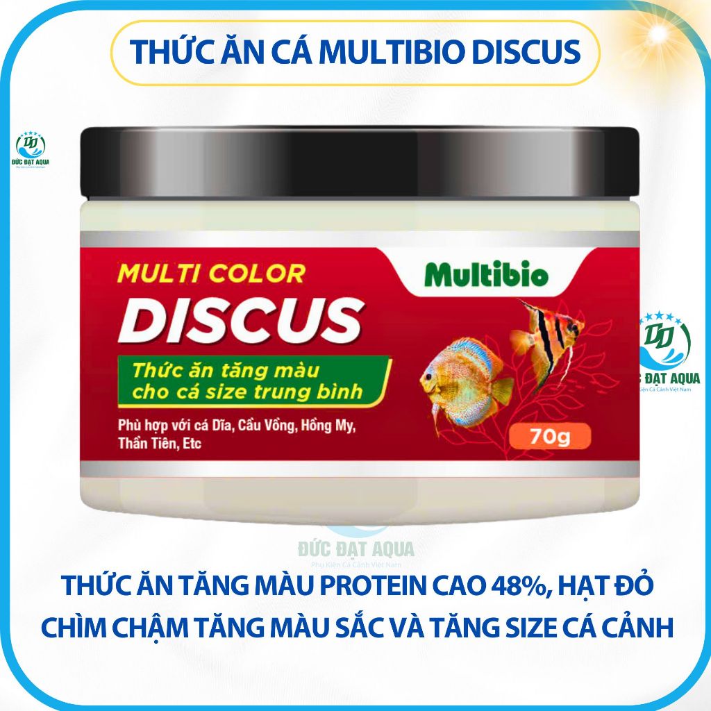 Thức ăn cá Multi Color DISCUS cám cá tăng màu sắc và tăng size cá cảnh 7