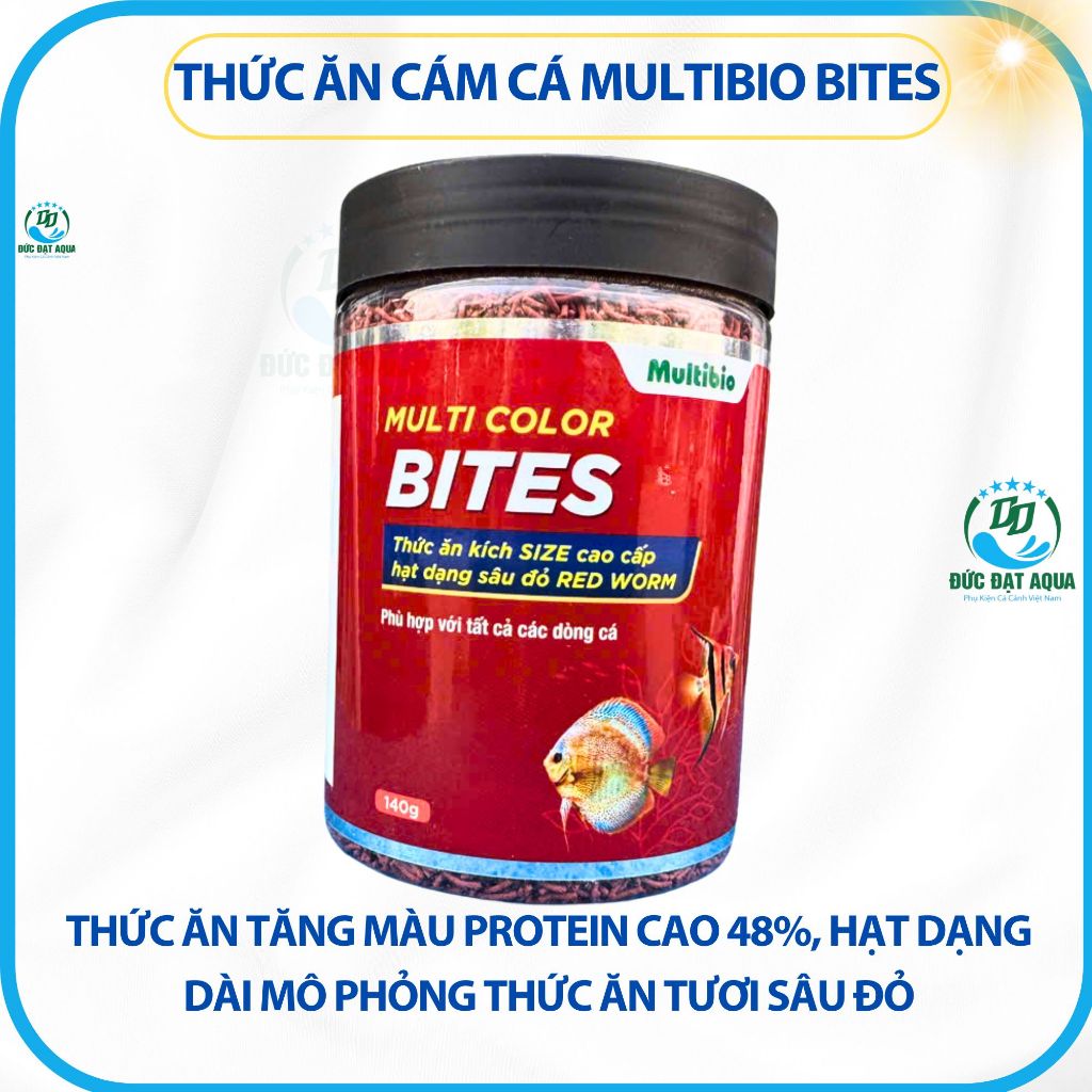 Cám cá BITES 70g-140g, Thức ăn cho cá tăng màu cao cấp MULTI COLOR 4