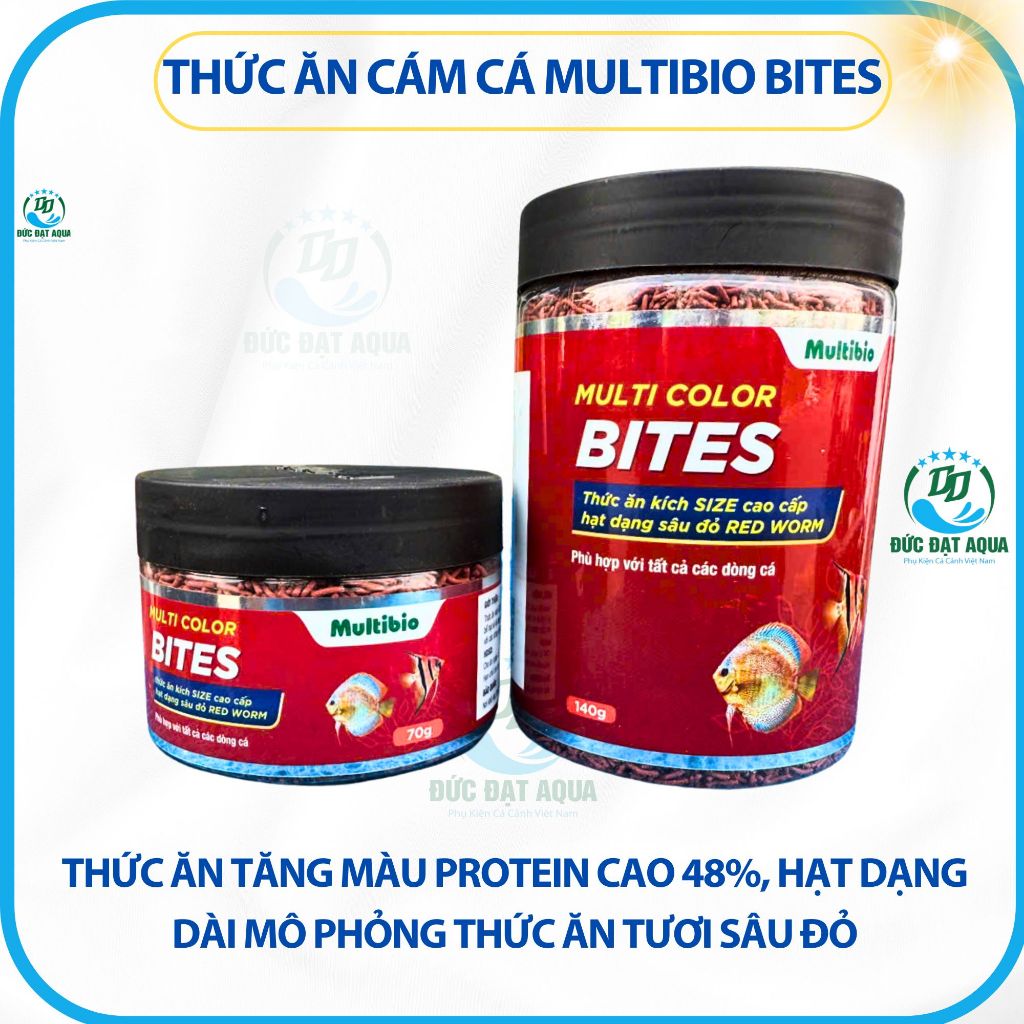 Cám cá BITES 70g-140g, Thức ăn cho cá tăng màu cao cấp MULTI COLOR 2