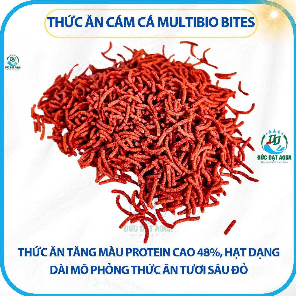 Cám cá BITES 70g-140g, Thức ăn cho cá tăng màu cao cấp MULTI COLOR 7