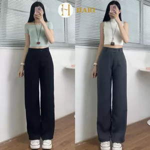 Quần tây ống rộng Hari lưng cao kiều Hàn Quốc