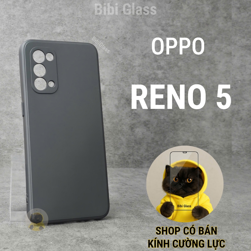 Ốp lưng Oppo Reno 5 / reno5 bảo vệ cam điện thoại toàn diện cạnh vuông nhựa dẻo tpu bibi glass