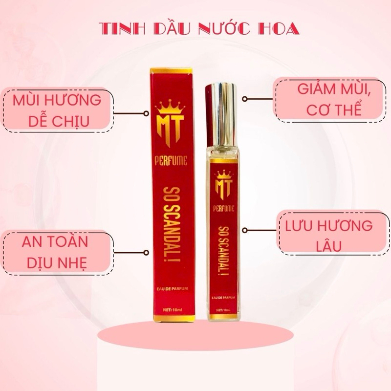 TINH DẦU NƯỚC HOA .dung tích 10ml .xịt thơm body
