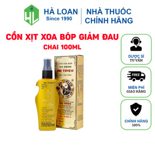 Dầu xịt xoa bóp giảm đau đa dụng An Triệu - Hỗ trợ đau lưng, nhức mỏi gân xương (Chai 100ml)