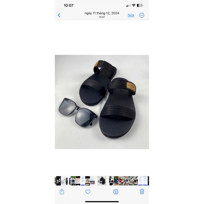 dép sandal dù quai ngang NAM-NỮ  thời trang