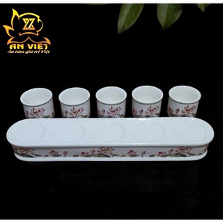Bộ Áng 5 Ly Nước Hoa Sen Thờ Cúng - Nội Thất An Việt - HS