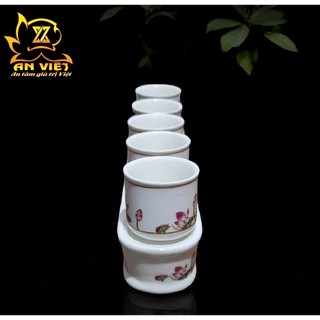 Bộ Áng 5 Ly Nước Hoa Sen Thờ Cúng - Nội Thất An Việt - HS