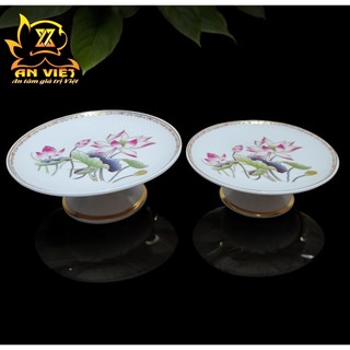 Đĩa Trái Cây Hoa Sen - Dĩa Thờ Cúng - Nội Thất An Việt - HS
