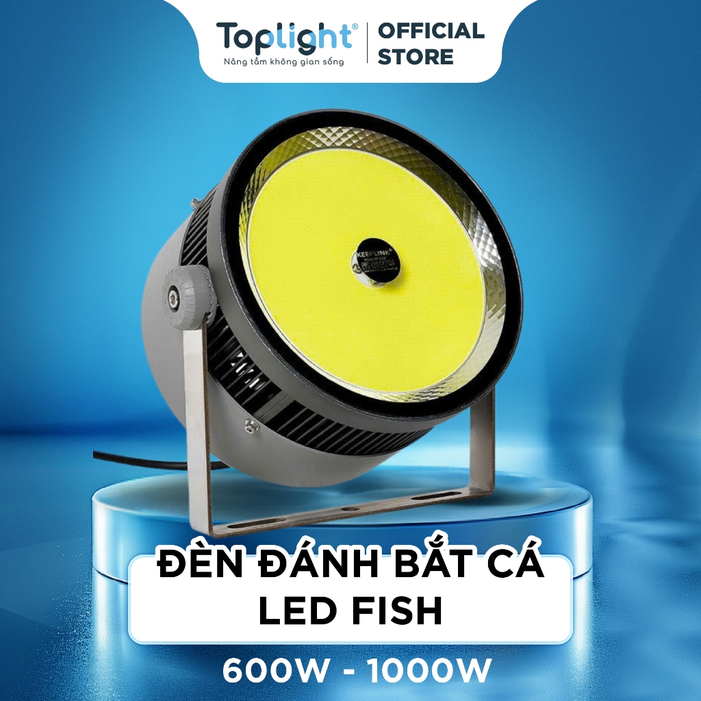 [Mua 10 tặng 2] Đèn LED Đánh Cá COB Toplight 600W/1000W – Ánh Sáng Cyan ...