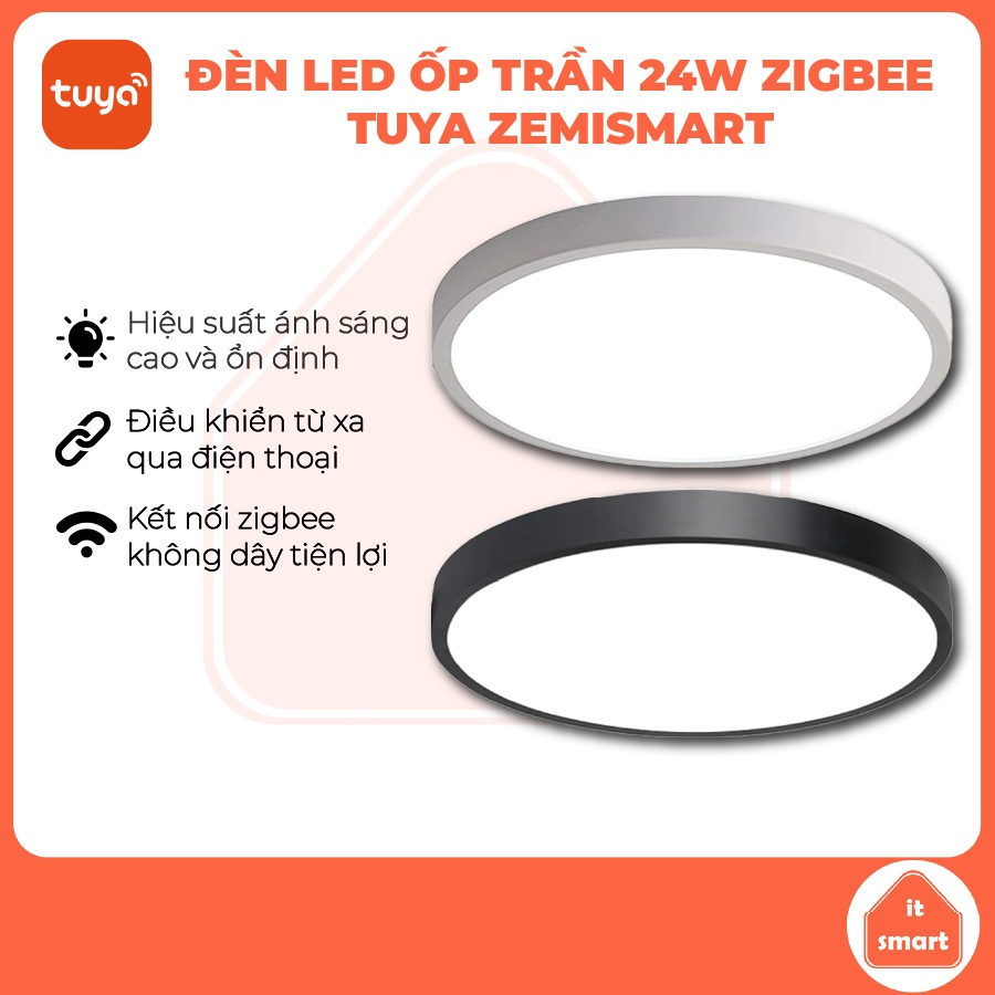 Đèn ốp trần thông minh Zemismart 24W