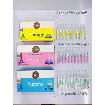 (DATE XA) Fysoline - Nước Muối Sinh Lý Pháp - an toàn cho Bé, giảm sổ mũi, nghẹt mũi, vệ sinh mũi mắt hàng ngày SHC