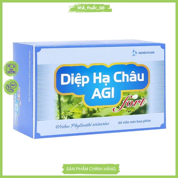 Viên uống bổ gan DIỆP HẠ CHÂU AGI FORT giúp thải độc gan, hạ men gan, thanh lọc cơ thể, tăng cường sức khỏe.