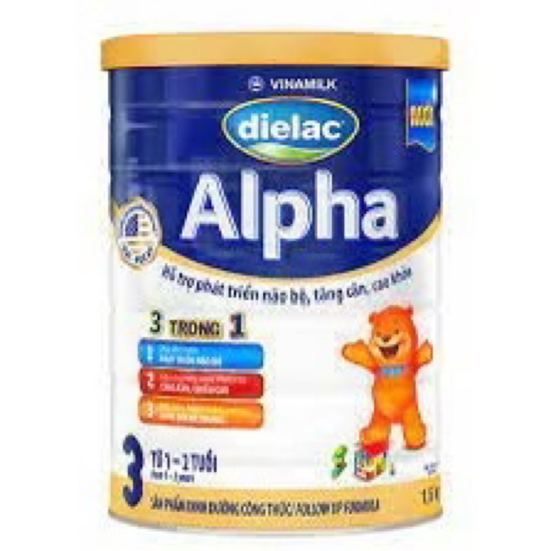 Date 12/2026 - Mẫu mới - Sữa Alpha số 3,số 4 loại 1,5kg Date luôn mới