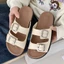 Dép Sandal Nữ 2 Khuy Quai Ngang Nữ Quai Da Mềm Đế Đi Êm Chân Cao Cấp Chuẩn QCCC Đi Học Đi Làm A05