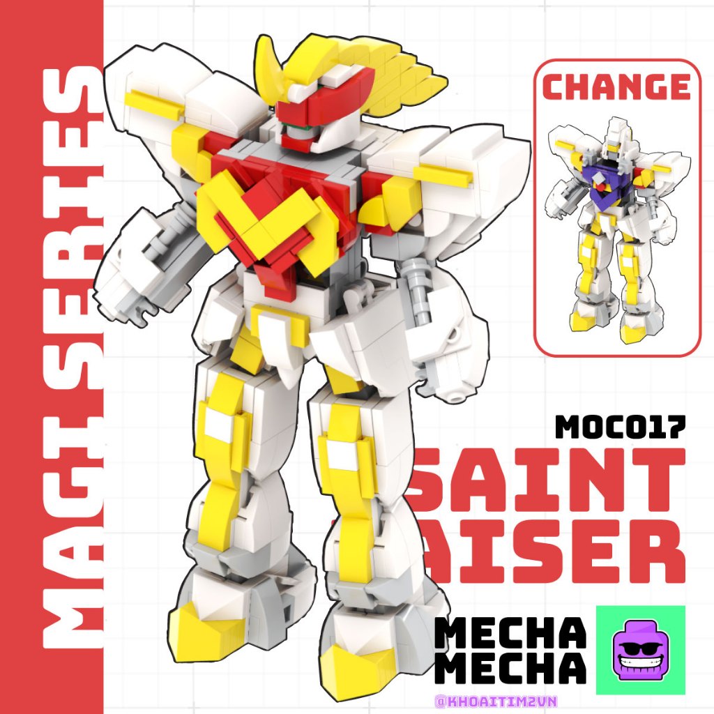 Đồ Chơi Mô Hình Lắp Ráp MOC017 - Mecha Siêu Nhân Magiranger SaintKaiser ...