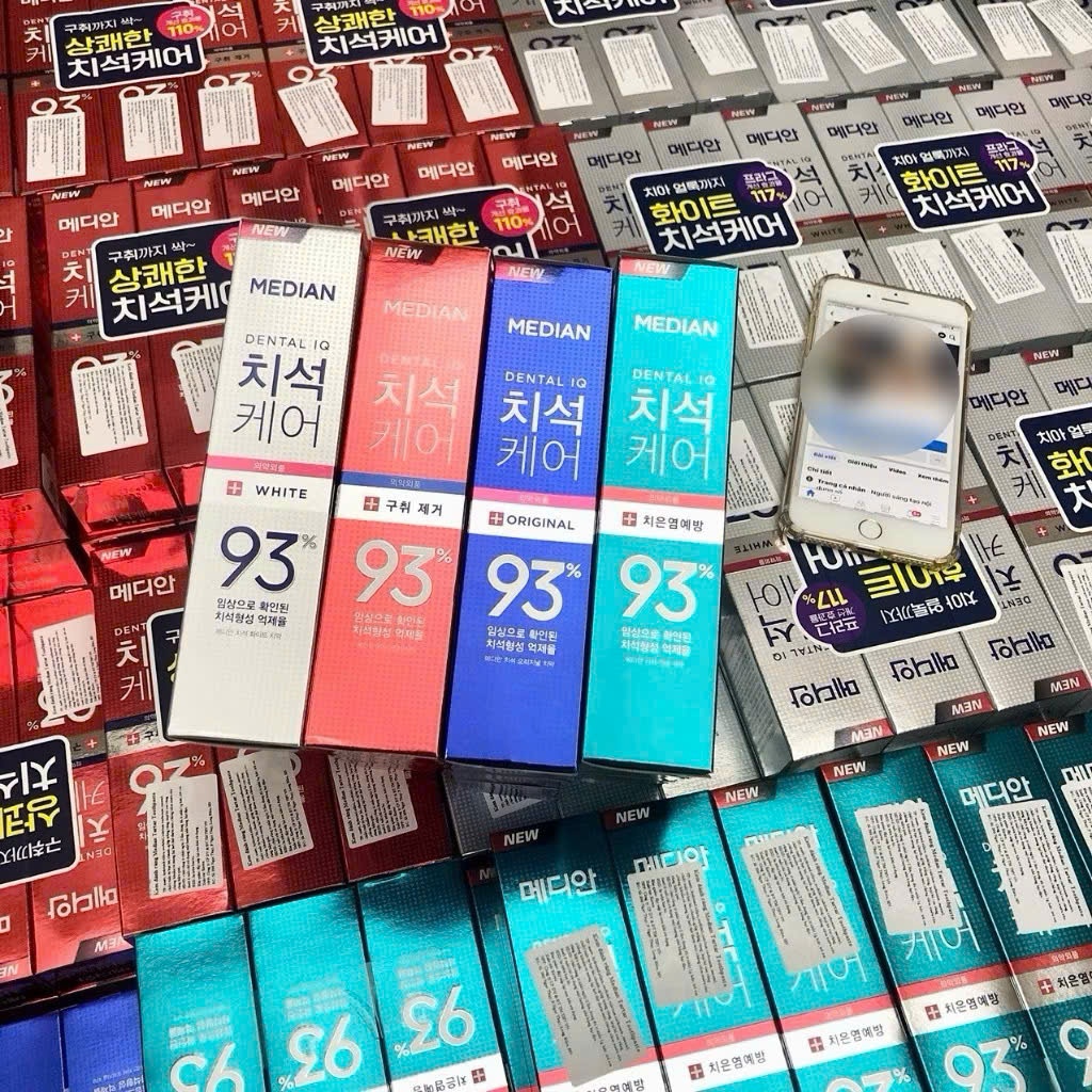 (BILL VAT) Kem Đánh Răng MEDIAN Dental IQ 93% Toothpaste 120g | Shopee ...