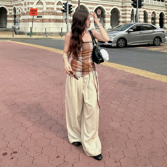 Ảnh làminapparel - FLANNEL BRAID DETAIL TOP 4