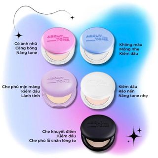 [Y103] Phấn Phủ Siêu Mịn About Tone Powder Pact - Phấn Phủ Dạng Nén Hàn Quốc