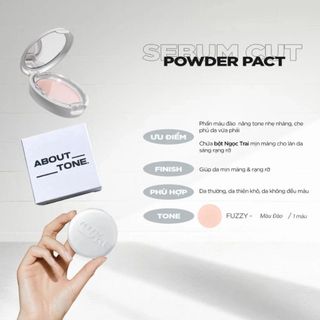 [Y103] Phấn Phủ Siêu Mịn About Tone Powder Pact - Phấn Phủ Dạng Nén Hàn Quốc