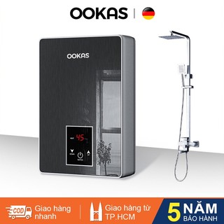 OOKAS máy nước nóng trực tiếp bình nóng lạnh trực tiếp máy nước nóng Màn Hình Cảm Ứng LCD- Tặng kèm vòi sen