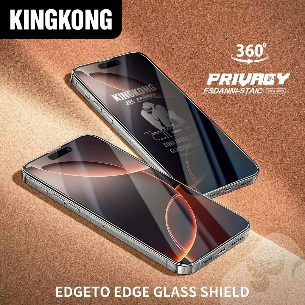 Ảnh Kính cường lực chống nhìn trộm 360 độ KINGKONG K12, chịu lực tốt, chống xước hiệu quả cho 11 12 13 14 15 16 Pro Plus PRM 4