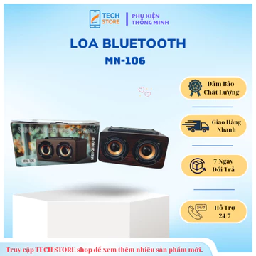 [NEW] Loa Bluetooth MN-106, Loa Bluetooth mini màu Gỗ cổ điển, loa Bluetooth Nhỏ Gọn, Tiện Lợi