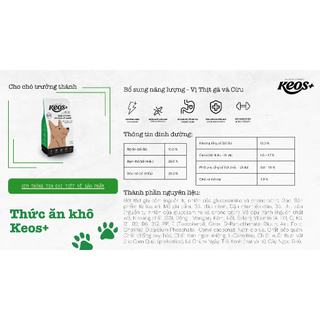 [PP CHÍNH HÃNG] [TIẾT KIỆM] COMBO 2 Hạt KEOS+ cho Chó trưởng thành có Nhu cầu Năng lượng cao túi 1,5Kg – MUA HẠT TẶNG HẠ