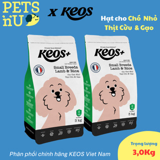 [PP CHÍNH HÃNG] [TIẾT KIỆM] COMBO 2 Hạt Keos+ cho Chó Size Nhỏ, Vị Thịt Cừu & Gạo (3kg) – KM SỐC! LÊN ĐƠN LÀ CÓ Q