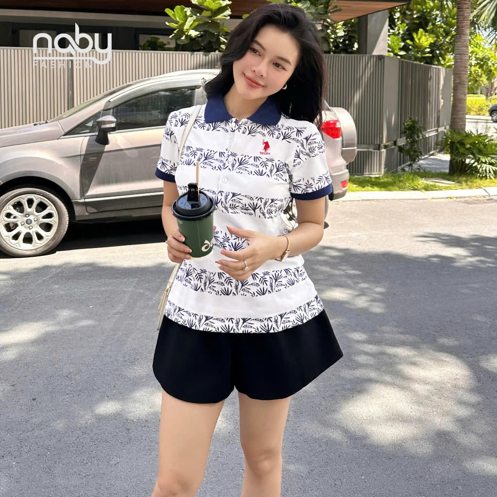 Áo Cổ Trụ R.L Họa Tiết Bảng Lá Xinh Đẹp, Hàng Xuất Xịn, Có Kèm Hình ...