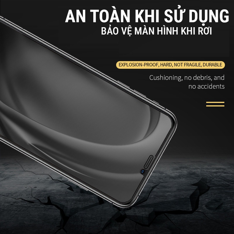 Kính cường lực Samsung A13, A23 chống nhìn trộm full màn miếng dán bảo vệ màn hình điện thoại BIBI