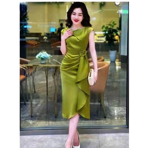 Đầm BODY Nữ PHI LỤA 2 Lớp Kết Bông Eo Xinh Xắn THỜI TRANG Nữ Tính