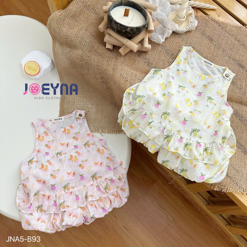 Set bộ ba lỗ Joeyna B93 quần bí ngô siêu xinh cho bé