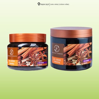 Tẩy Tế Bào Chết Toàn Thân Chiết Xuất Quế Hồi & Cafe Exclusive Cosmetic (380g, 500g)