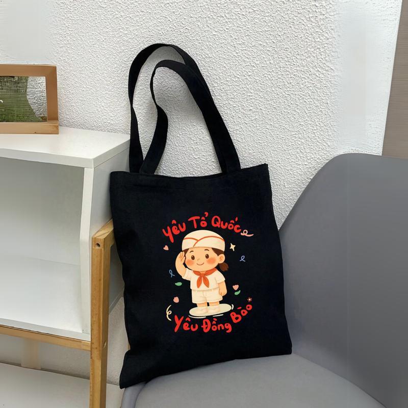 Túi Tote Canvas "Tôi Yêu Việt Nam" – bền đẹp, tiện dụng, giá rẻ, phù hợp đi chơi, đi học, đi làm totb0200